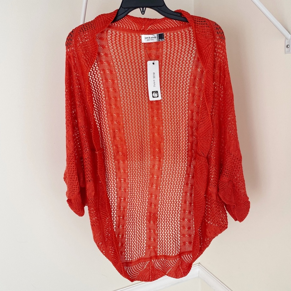 NWT Jon & Anna Knit Cardigan Orange